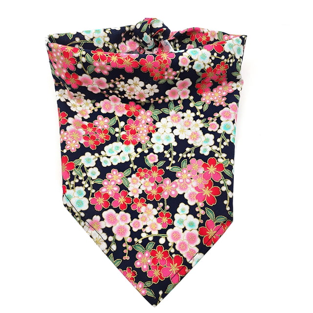 Pet Bandana Pet Bufanda Para Perros O Gatos Estilo Japonés Sakura Ajustable Para Animales De Diferentes Tamaños Kearding PT001701-01