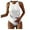 White, variant on adviicd Tankini Swimsuits for Women Bathing Suit for Women Tummy Control Slimming One Piece Bathing Suit Retro Ruched Push Up Vintage Padded Swimwear (White,XL)