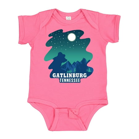 

Inktastic Smoky Mountains Gatlinburg Tennessee with Bear Gift Baby Boy or Baby Girl Bodysuit