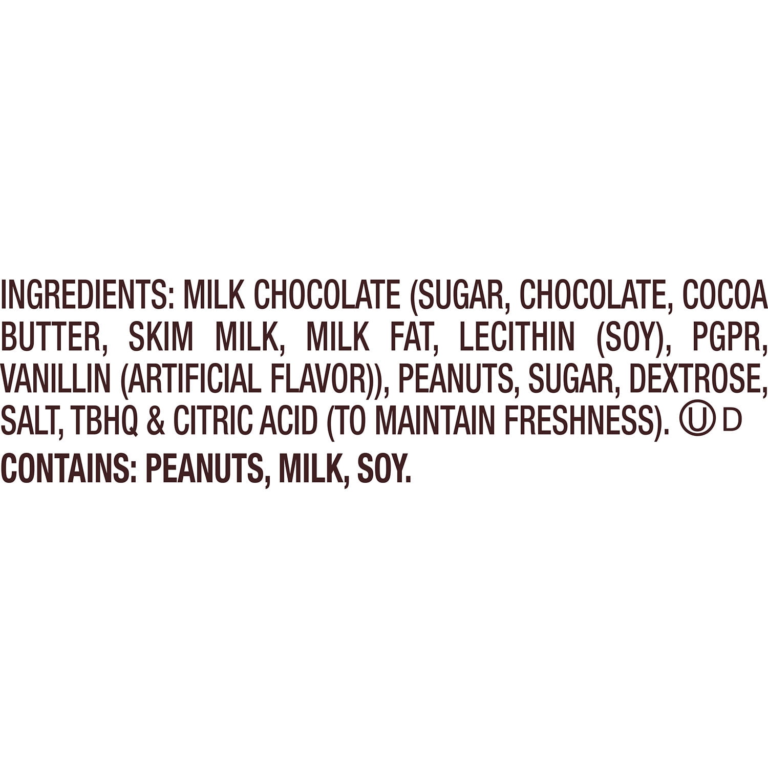 Reese's Milk Chocolate King Size Peanut Butter Cups Candy, Pack 2.8 oz