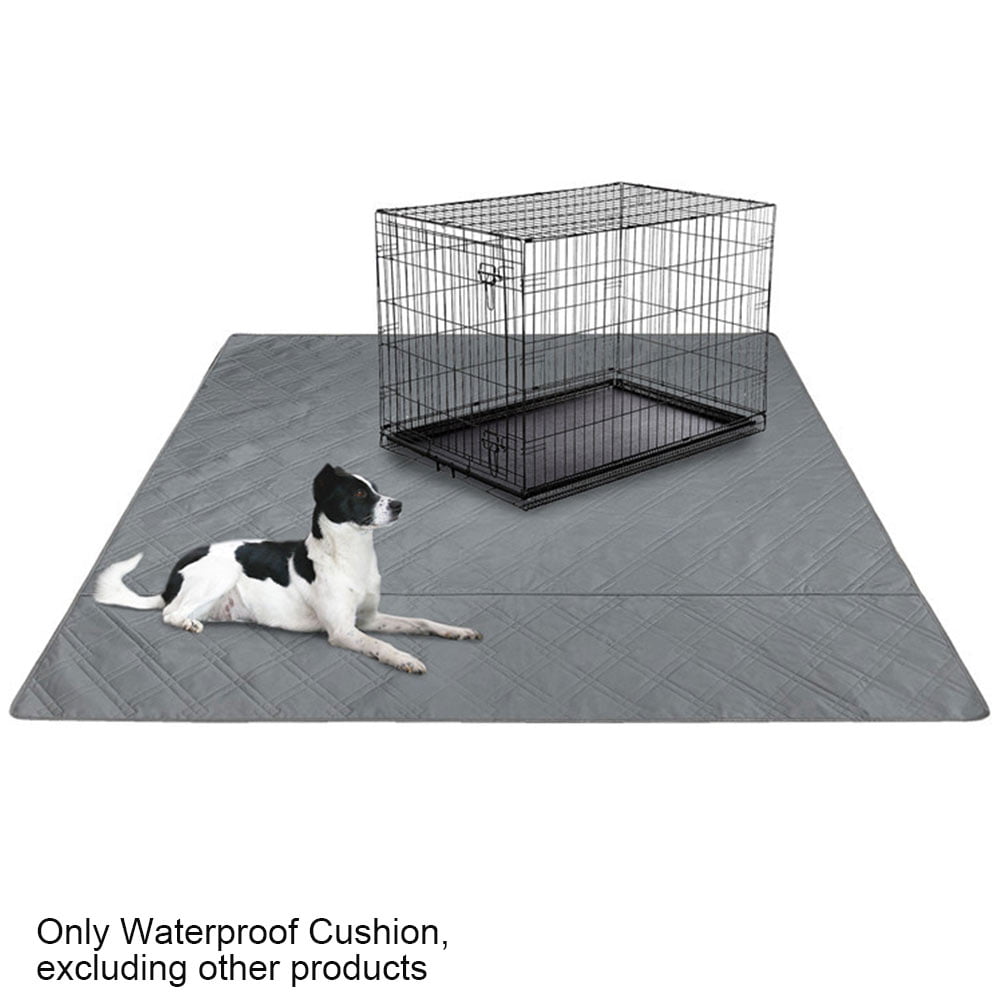 Machine Washable Cat Bed Dog Kennel Pad for Large Dog Bed Soft Comfortabl Pet Bed Pad with Non-Slip Bottom S 24x18'', Light Grey Mat Medium Small Dogs Furrybaby Dog Bed Mattress for Dog Crate 