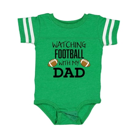 

Inktastic Watching Football with My Dad Gift Baby Boy or Baby Girl Bodysuit