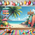 thumbnail image 6 of Tropical Theme Surf Club Welcome Ocean Beach Banner for Summer Parties Beach Events Outdoor Decoration, 6 of 8