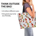 thumbnail image 2 of Pofeuu Cute Autumn Gnomes Print Reusable Grocery Bags - Washable, Foldable, Packable Tote, Large Handles, Heavy Duty, Zippered Top Pouch, 2 of 8