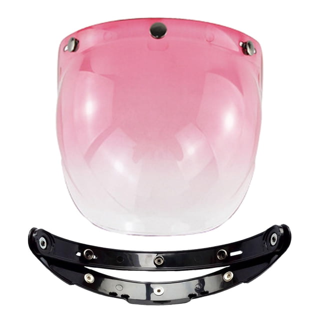 de lente de 3 viseras a prueba , de lente abatible hacia arriba para cicleta abierta Visor de lente , Polvo degradado Soledad visera de burbuja de motocicleta