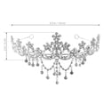 thumbnail image 2 of unbranded Tiara De Cristal En Plata Para Novias Con Toque Real Y Detalles Barrocos Para Ocasión Especial, 2 of 8