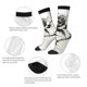 thumbnail image 4 of Balery Black And White Rose Calcetas Largas con Estampado para Hombre y Mujer – Suaves y Transpirables, Talla Única (US 5-11), 4 of 6