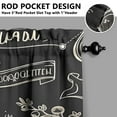 thumbnail image 3 of Vintage Kitchen Food Cooking Chef Tier Cafe Curtains for Bathroom Living RV Rod Pocket Window Drapes 36 Inch 2 Panels Set 28"x36" 2 Panels Window Treatment Tiers, 3 of 4