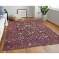 thumbnail image 6 of Feizy Rawlins Transitional Oriental, Red/Orange/Blue, 8'10" x 12' Area Rug Stain Fade Resistant Pet & Kid Friendly Vintage Persian Floor Rug for Living room Bedroom, 6 of 10