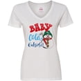 thumbnail image 3 of Inktastic Baby It's Cold Outside Women's V-Neck T-Shirt, 3 of 5