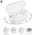 thumbnail image 2 of PULLIMORE Wireless Earbuds Bluetooth 5.0 Headphone TWS True Stereo Headset with Charging Box (White + Gold）, 2 of 9