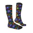 thumbnail image 3 of Easygdp Colorful Floral Fashionable Adult Sockings&Sports Sockings&Breathable Sockings, Non-Pilling,Contrasting Color Design, 3 of 9