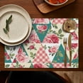 thumbnail image 4 of Pioneer Flower Floral Print Pattern Summer Placemats Table Placemats Set Of 6-Linen Kitchen Washable Placemats Table Mats 12x18 Inch Non-Slip Heat Resistant, 4 of 5