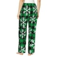 thumbnail image 3 of Balery Christmas Pattern At Buffalo Plaid print Women's Pajama Pants,Ultra Lightweight Pjs,Lounge Pant-X-Large, 3 of 9