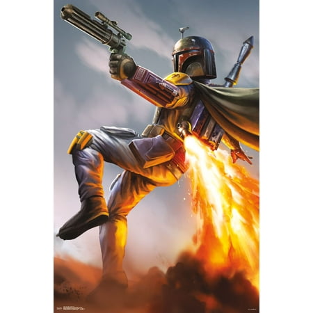 - Trends International Star Wars Boba Fett Wall Poster 22.375