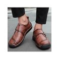 thumbnail image 4 of UKAP Mens Breathable Low Top Flats Wedding Vintage Round Toe Dark Brown 7.5, 4 of 9