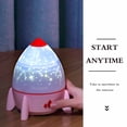 thumbnail image 4 of Bewildely Rocket Projector Rotary recargable USB Bluetooth 5.0 Colorido ajustable Rocket Night Light con seis juegos de paneles de luz Iluminación navideña Bewildely HA024851-00, 4 of 6