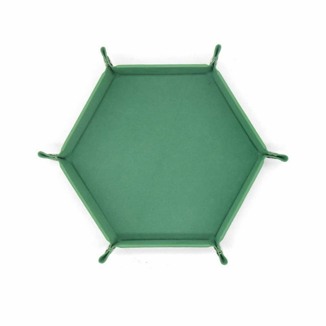 Hexagon Dice Rolling Tray Portable Storage Mat For Tabletop Gaming Role Playing Jewelry Display And Decorative Ceramics Plate