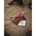 thumbnail image 2 of Minimalist Wallet/card Holder, Crazy Horse Leather Card Holder,brown, 2 of 5