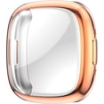 thumbnail image 4 of REQO 4-Pack Case Compatible for Fitbit Versa 4 All-Around Case Screen Protector TPU Plated Protective Cover Bumper Shell Waterproof Case for Fitbit Versa 4 Watch, 4 of 7