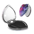 thumbnail image 1 of Pofeuu Trolls Band Together for Portable Pocket Makeup Mirror PU Cover Compact Travel Mirror with Normal and Magnifying Double Sided Glass-Heart Shape, 1 of 9