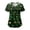 Gold, variant on felwors St Patricks Day Shirt Women Shamrocks Printed V Neck Short Sleeve Nursing Uniform Scrubs Shirts with Pockets (Dark Green, S)