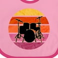 thumbnail image 4 of Inktastic Drummer Musician Retro Vintage Girls Baby Bib, 4 of 4