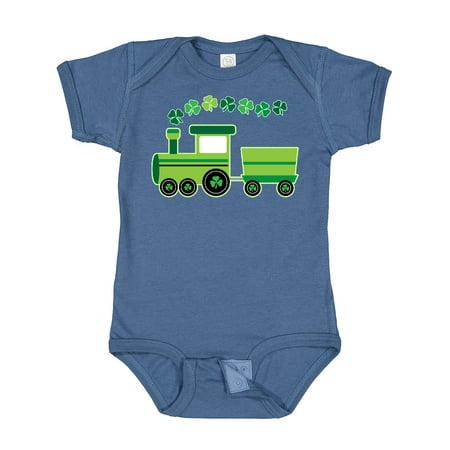 

Inktastic St Patricks Irish Shamrock Train Gift Baby Boy or Baby Girl Bodysuit