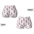 thumbnail image 5 of Haiem Cute Poodle Dog No Front Seam Biker Shorts for Women Yoga Workout Gym Bike Shorts with Tummy Control Moisture-Wicking-Medium, 5 of 9