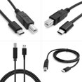 thumbnail image 4 of Sidaley Cable de sincronización de datos de impresora piano eléctrico a USB 2,0 cable de velocidad rápida portátil sin controlador Kits de mantenimiento de impresoras Typ-c, 4 of 6