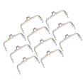 thumbnail image 2 of Lot de 10 fermoirs carrés en métal de 8,5 cm pour la fabrication de sacs à main, fournitures de bricolage, 2 of 3