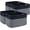Blue & Grey, variant on 4 Pack Woven Storage Baskets for Organizing Shelves, Durable Jute Bins for Toys, Books, Towels, Clothes, Multipurpose Storage Containers, 12.7"L x 9"W x 7.8"H