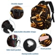 thumbnail image 3 of Starry Bees in the Sky Adjustable Shoulder Strap Beach Backpack with Large Capacity, Printed Design, Lightweight, 3 of 6
