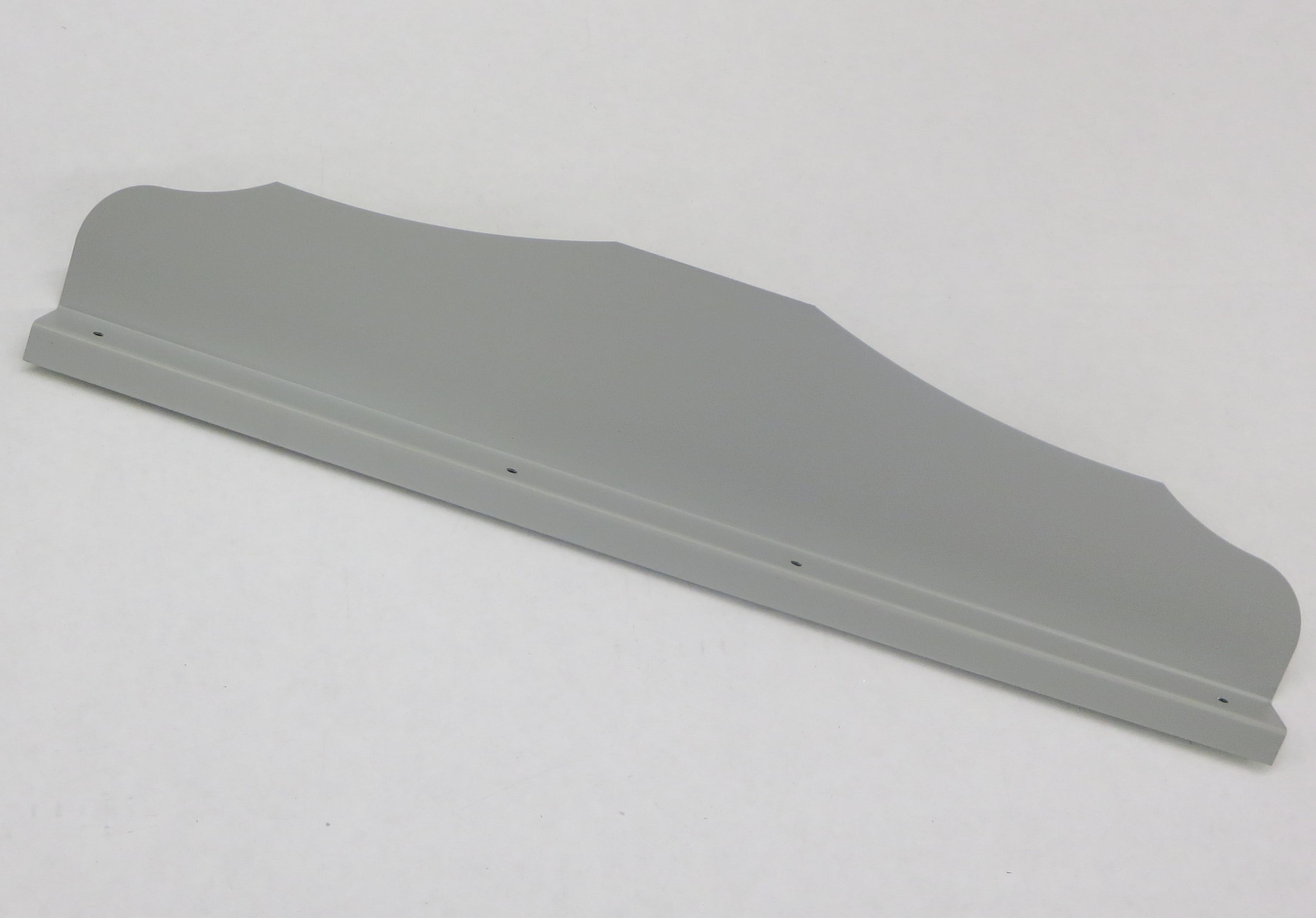 Straight Ornamental Gutter Valley Splash Guard PEARL GREY 12 ct