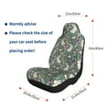 thumbnail image 5 of Honeii Retro Bunny Floral for Car Seat Covers Full Set, Seat Covers for Cars, Car Seat Protector Waterproof, Leather Car Seat Cushion-1, 5 of 9