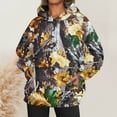 thumbnail image 2 of Fshinging Hoodies Sweatshirt For Women Camo Maple Leaf Print Long Sleeve With Pocket Trendy Clothes, 2 of 5