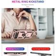 thumbnail image 3 of Designed for Google Pixel 7 Pro Case, Military Grade Protective Phone Case Cover with Enhanced Metal Ring Kickstand [Support Magnet Car Mount] Compatible with Google Pixel 7 Pro, Rosegold, 3 of 7