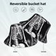 thumbnail image 2 of Balery Vintage Black white Plant skull Sombreros para el sol para hombre y mujer, sombrero de pescador con UPF 50+, 2 of 6