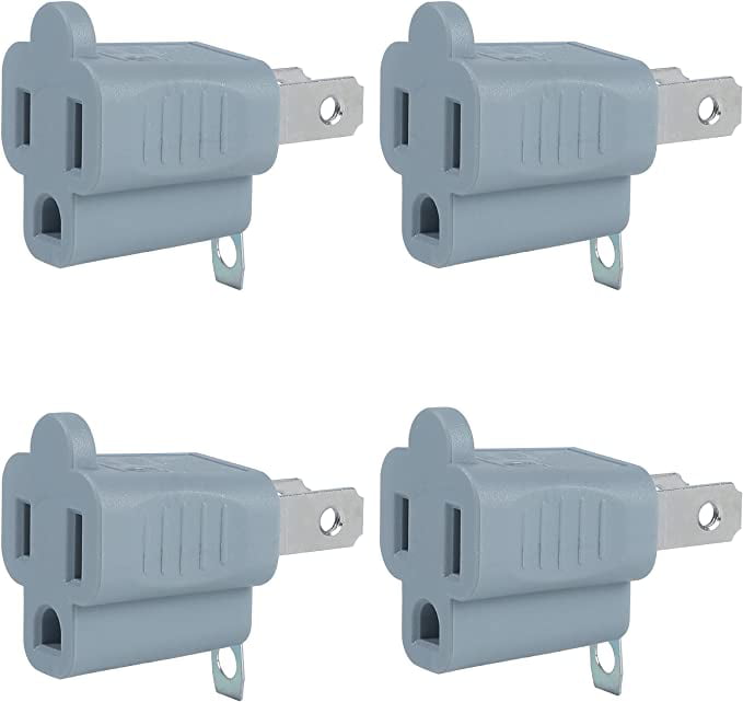 KAB-3FLU Plug In Heavy Duty 3 Way Green Outdoor Electrical Outlet Adapters 5 