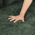 thumbnail image 4 of Carolayne 90‘’ Modern 3 Seater Upholstered Sofa with 2 pillows for Living Room, Green, 4 of 9