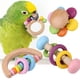 thumbnail image 4 of Juguete para loros, 4 piezas, juguete para loros, pájaro, juguete de madera, juguete para jugar, resistente y resistente, 4 of 8