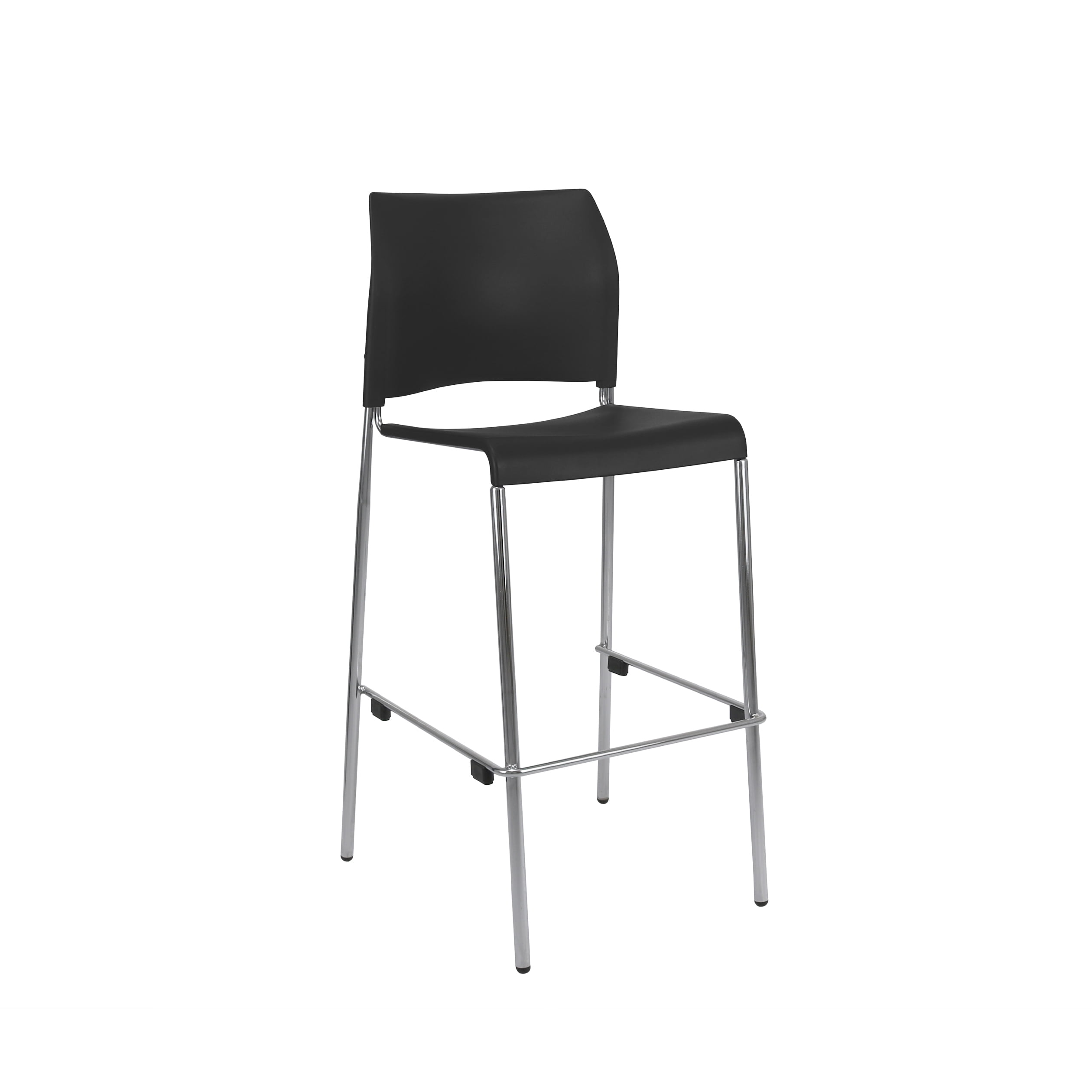 Hampden Furnishings Jody Collection Bar Stools, Charcoal Plastic, 30-Inch, Set of 4