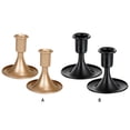 thumbnail image 2 of Injueey 2x candelabros de Adviento dorados iluminan las celebraciones navideñas con estilo candelabros dorados de aproximadamente tamaño Decoración del hogar Negro 8.2*8.5 cm, 2 of 6
