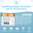 thumbnail image 6 of Era Organics Soothing Nipple Cream for Breastfeeding Moms - 100% Natural, USDA Organic Calming Nipple Balm For Chapped, Irritated, Sensitive Skin. Non-GMO, Baby Safe Breastfeeding Cream 2oz, 6 of 6