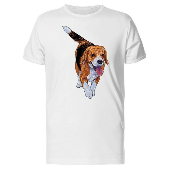 Beautiful Beagle Dog Sketch Tee Men's -Image by Shutterstock