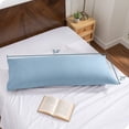 thumbnail image 7 of Bare Home Body Pillowcase - Envelope Closure - Ultra Soft - Double Brushed - Light Blue, 7 of 7