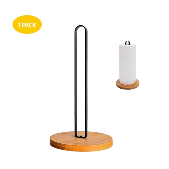 RYLZX Wooden/Iron Non-Slip 6.3" x 11.6 in Paper Towel Holder
