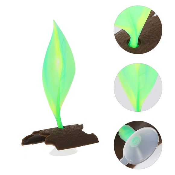 TABLETREANDS Hoja Acuario Silicona Con Ventosas Para Descanso Y Natural Peces