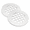 Silver, variant on CATPAN Shower Drain Strainer Grid 2 Pack, 4-1/4 Inch Round Metal Drain Covers with Built-In Clips, Hair and Debris Catcher for Shower, Bathroom Floor and Utility Room Drains