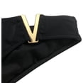 thumbnail image 2 of Victoria's Secret Gold Tone V- Hardware Bikini Swim Bottom Black Size X-Large NWT, 2 of 3